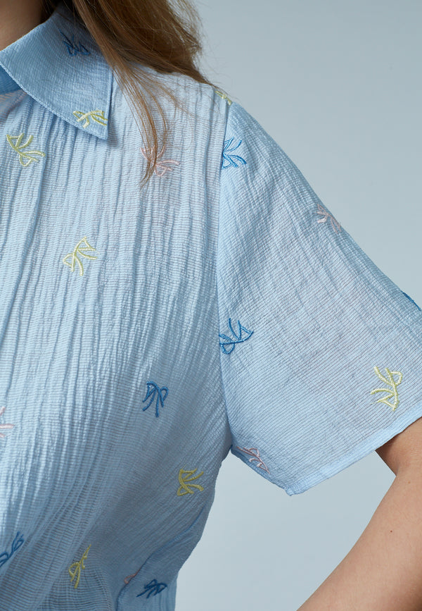 Gufo Shirt - Pastel Blue