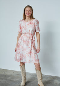 Noki Dress - Coral Flower