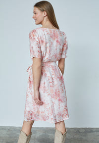 Noki Dress - Coral Flower