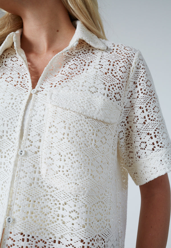 Elsia SS Shirt - Creme