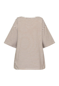 Vez T-shirt - Brown/White