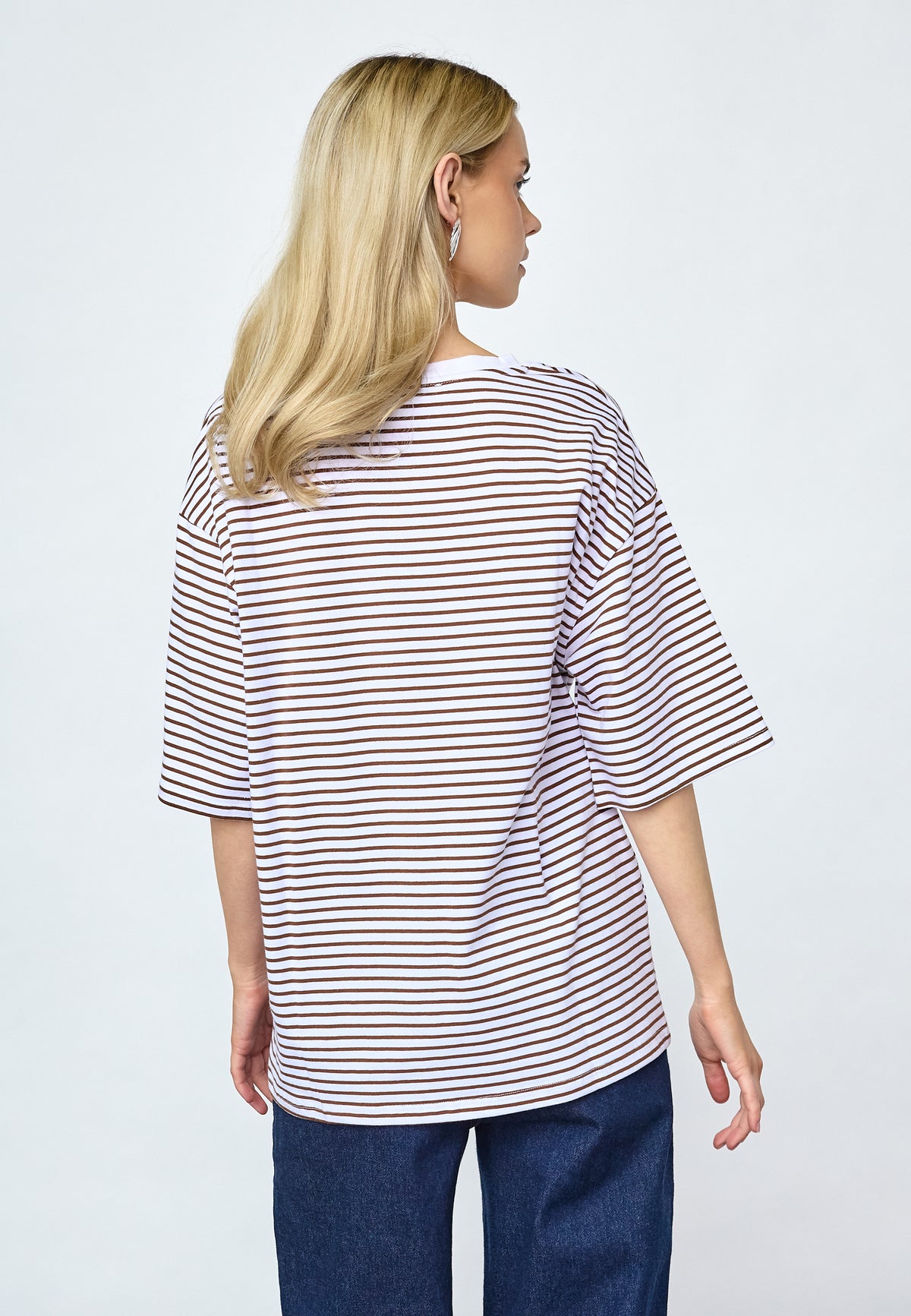 Vez T-shirt - Brown/White