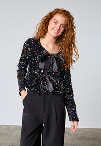 Nell Top - Black/Multi