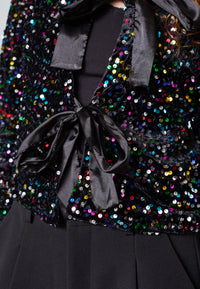 Nell Top - Black/Multi