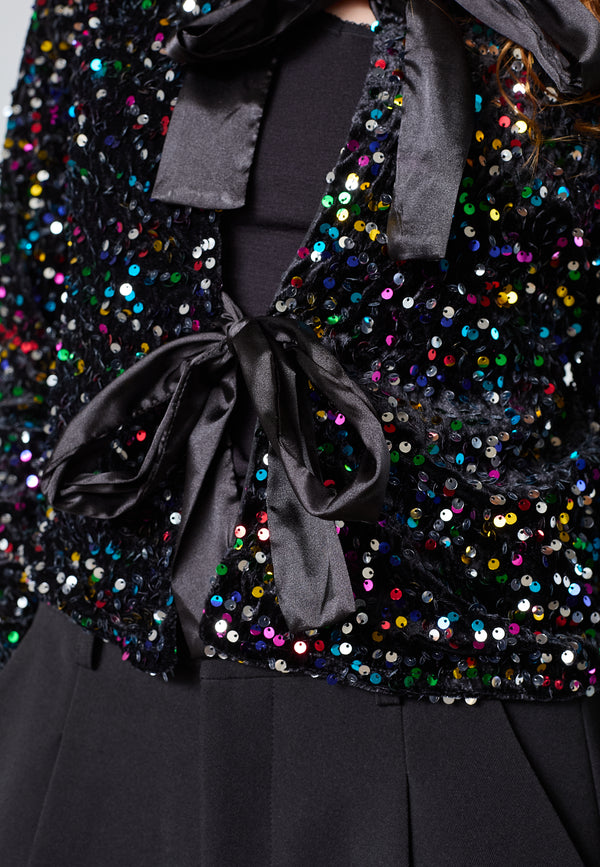 Nell Top - Black/Multi