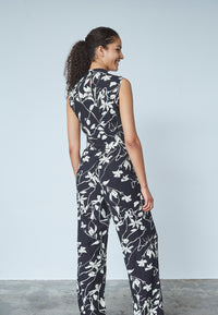 Guto Jumpsuit - Black/Flower