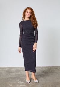Esme Dress - Black/Silver