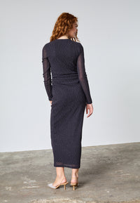 Esme Dress - Black/Silver