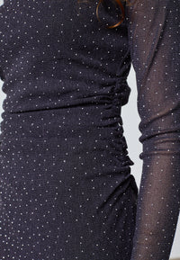 Esme Dress - Black/Silver