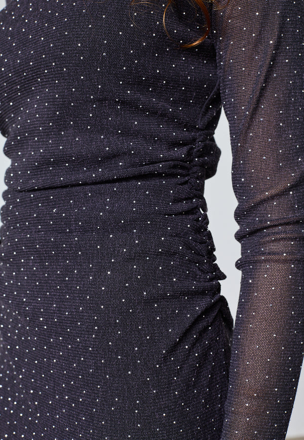 Esme Dress - Black/Silver