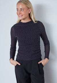 Esme Top - Black/Silver