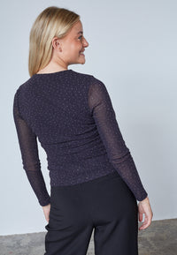 Esme Top - Black/Silver