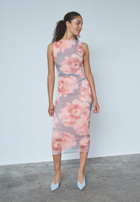 Esme Dress - Coral Flower