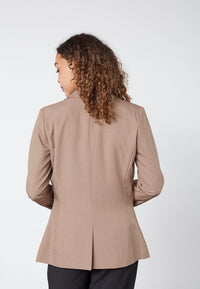 Viksa Buttom Blazer - Dark Sand
