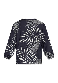 Viaba Shirt - Black Leaf
