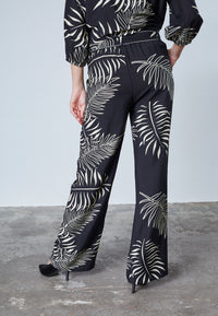 Ella Pant - Black Leaf