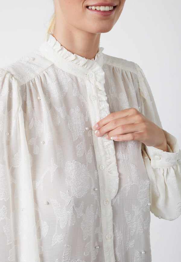 Virsa Shirt - Cream Pearl