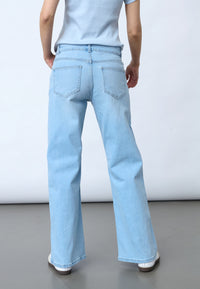 Owi Mid Waist Jeans - Light Blue