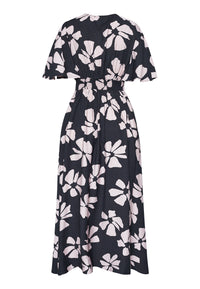Gisela Dress - Black/Dusty Rose