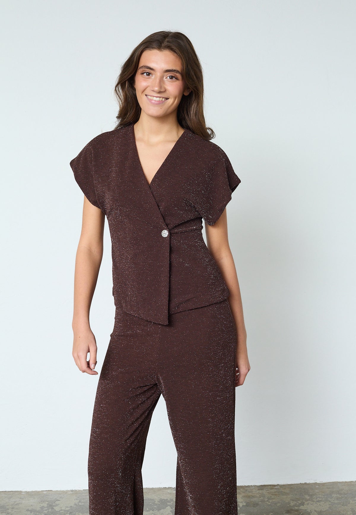 Gevela Vest - Chocolate/Silver