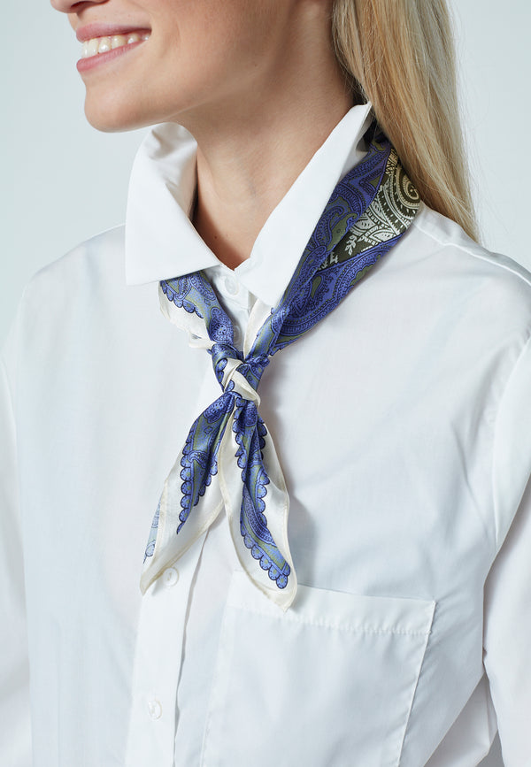 Scarf - Blue Comb.