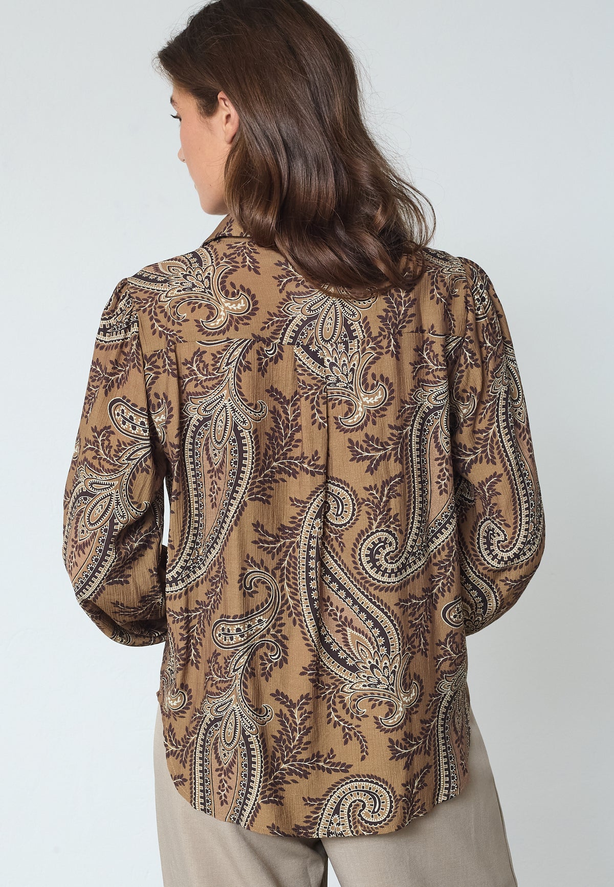Ebbey Shirt - Brown Paisley
