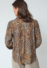 Ebbey Shirt - Brown Paisley