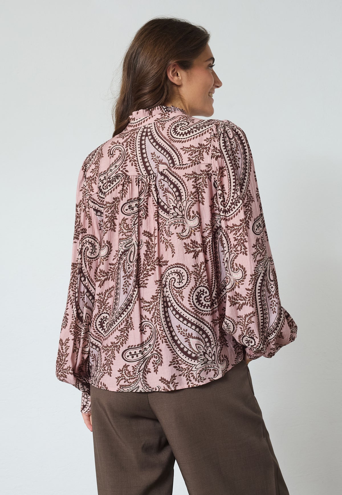 Virsa Blouse - Mauve Paisley
