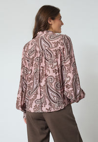 Virsa Blouse - Mauve Paisley