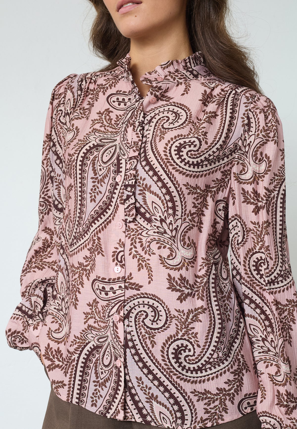 Virsa Blouse - Mauve Paisley