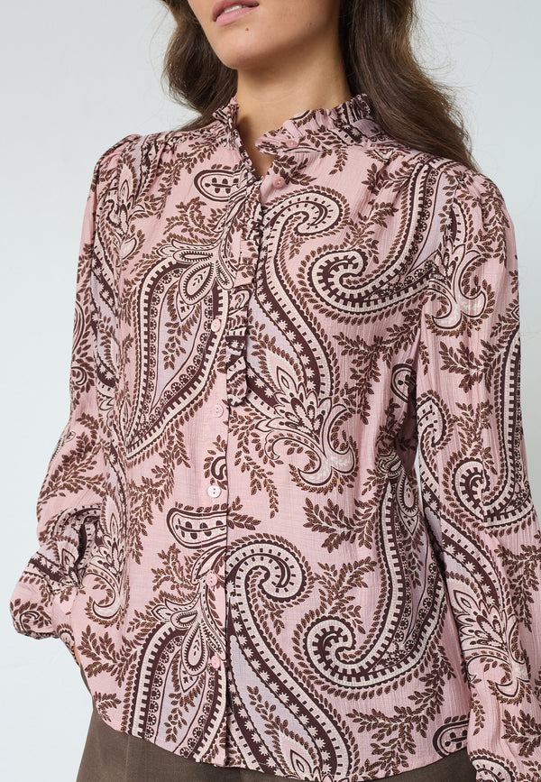 Virsa Blouse - Mauve Paisley