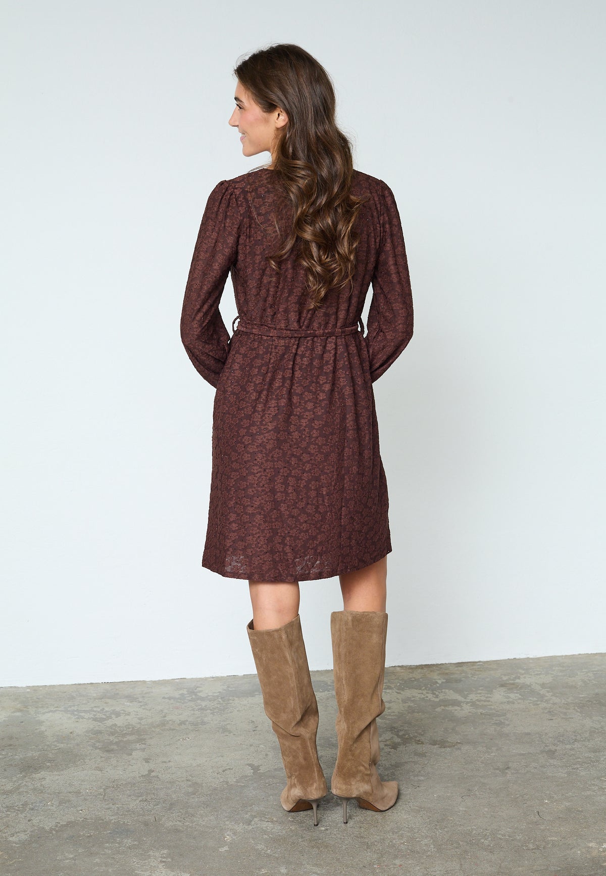 Gelta Dress - Brown Stone