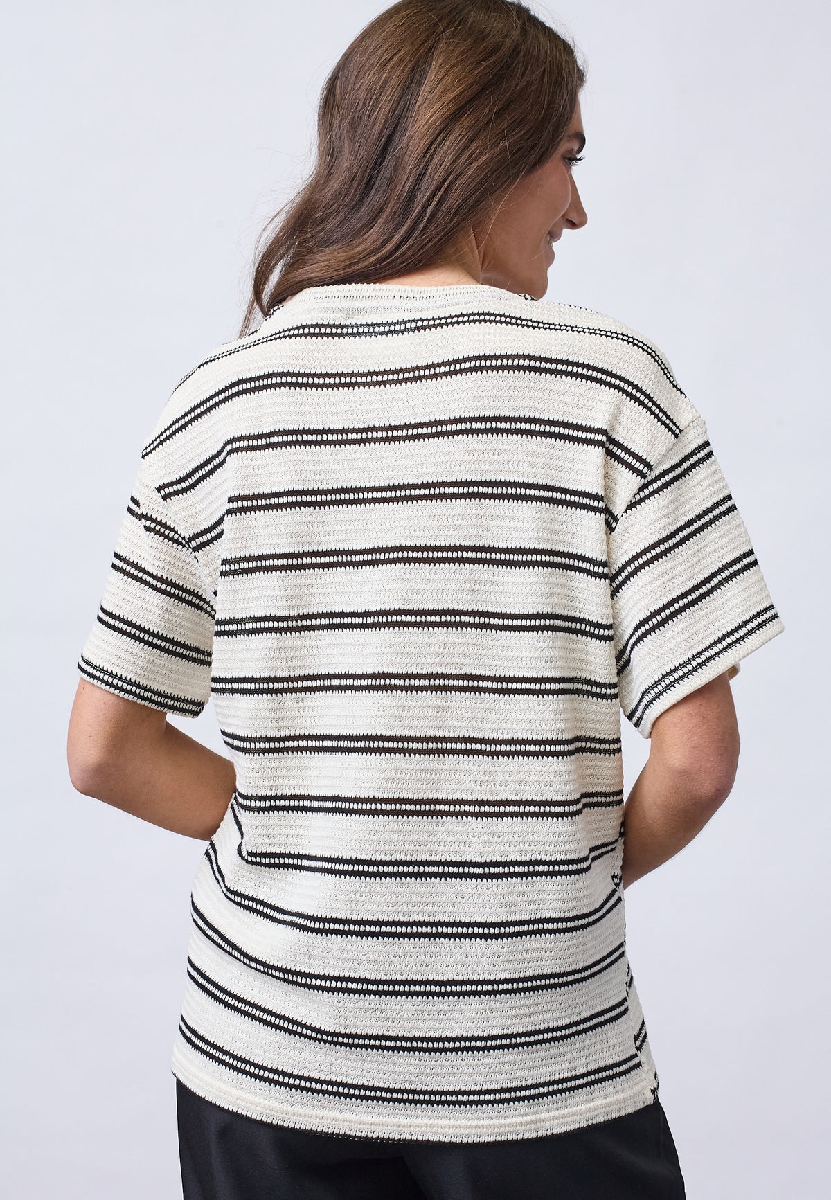 Veda Top - Cream Stripe