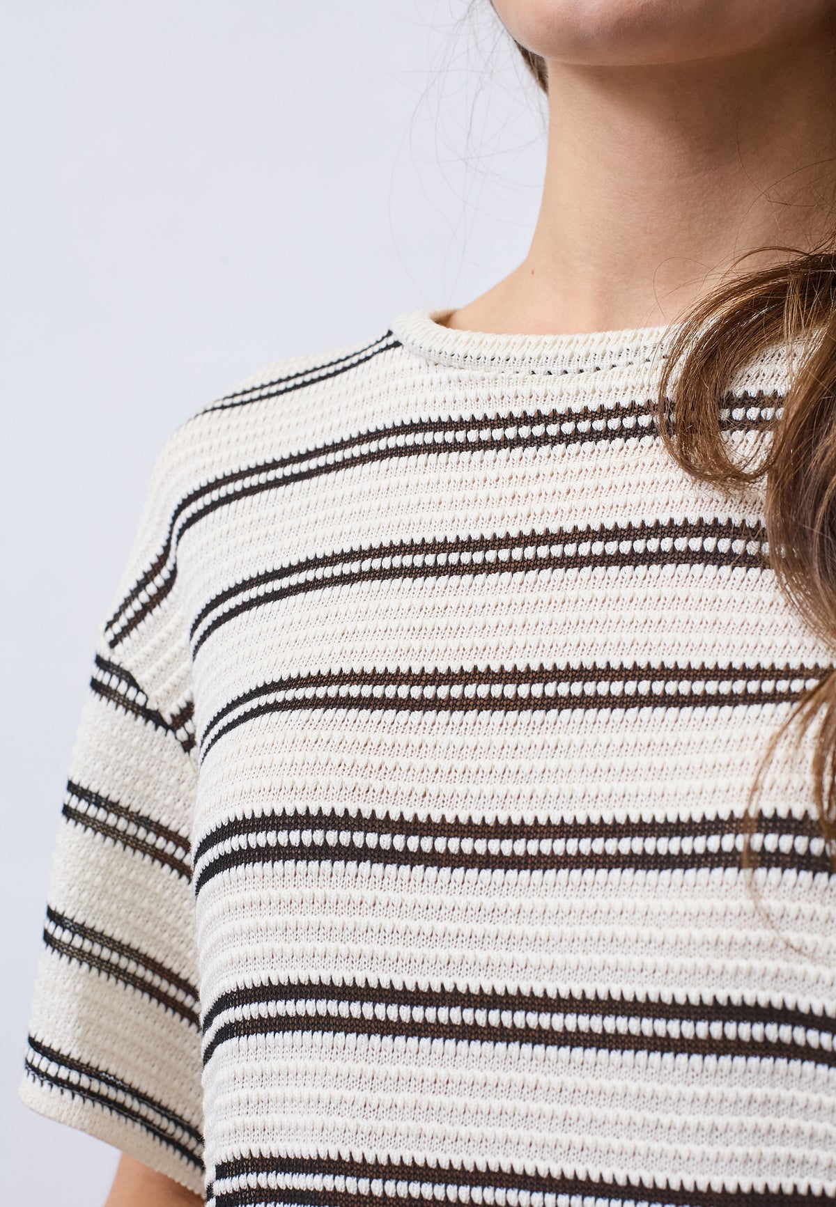 Veda Top - Cream Stripe