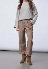 Viksa Cropped Pant - Dark Sand