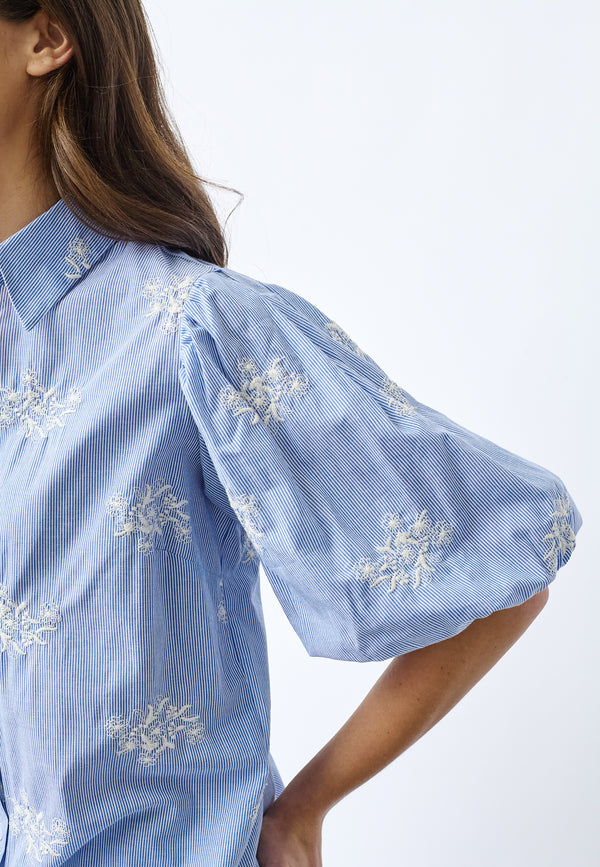 Ella Shirt - Blue Stripe