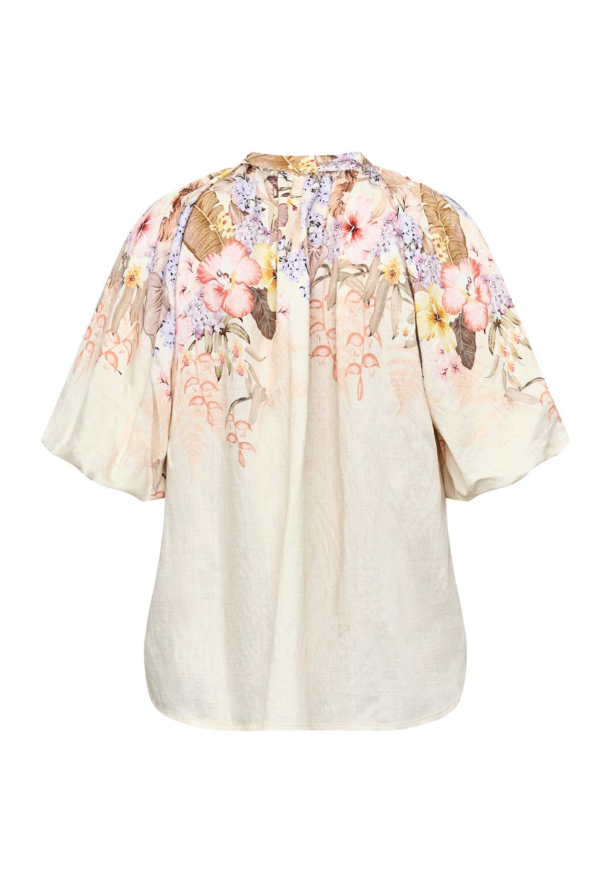 Elice Blouse - Flower Border