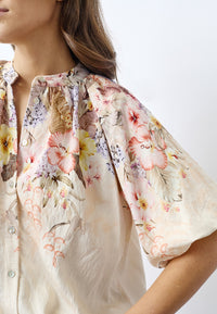 Elice Blouse - Flower Border
