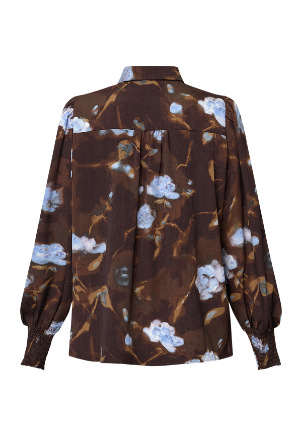 Viada Shirt - Brown Flower