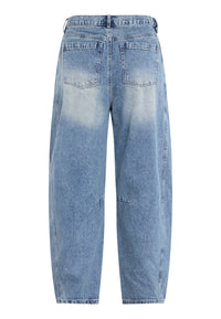 Fiora Barrel Jeans - Vintage Denim