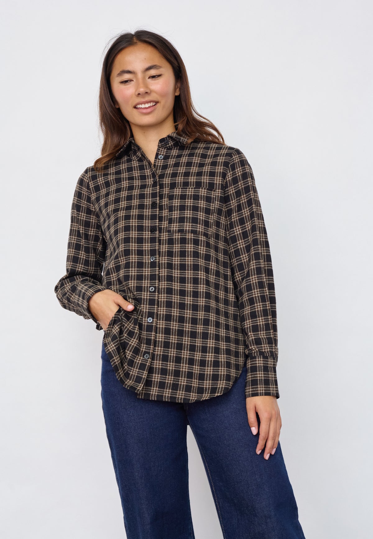 Virra Shirt - Black Check
