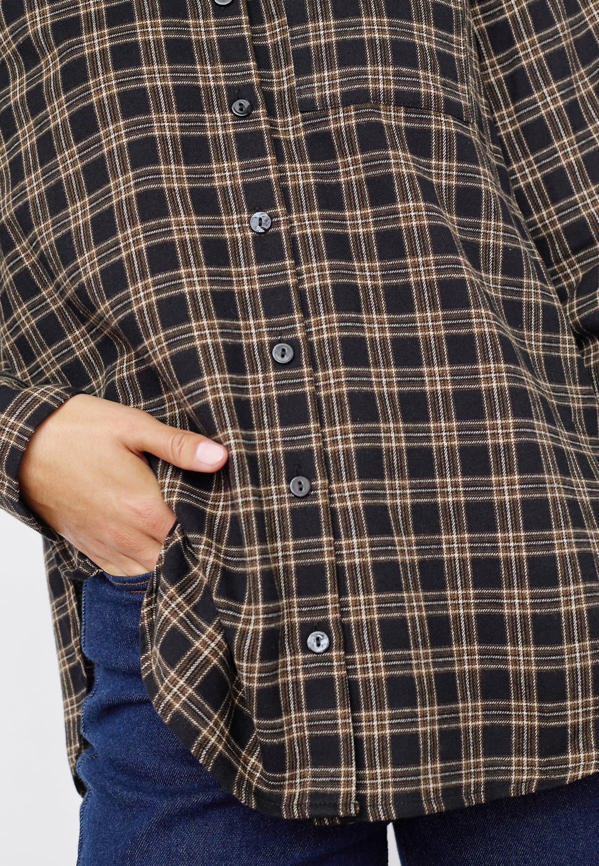 Virra Shirt - Black Check