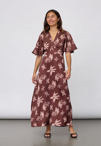 Gisela Dress - Berry Flower