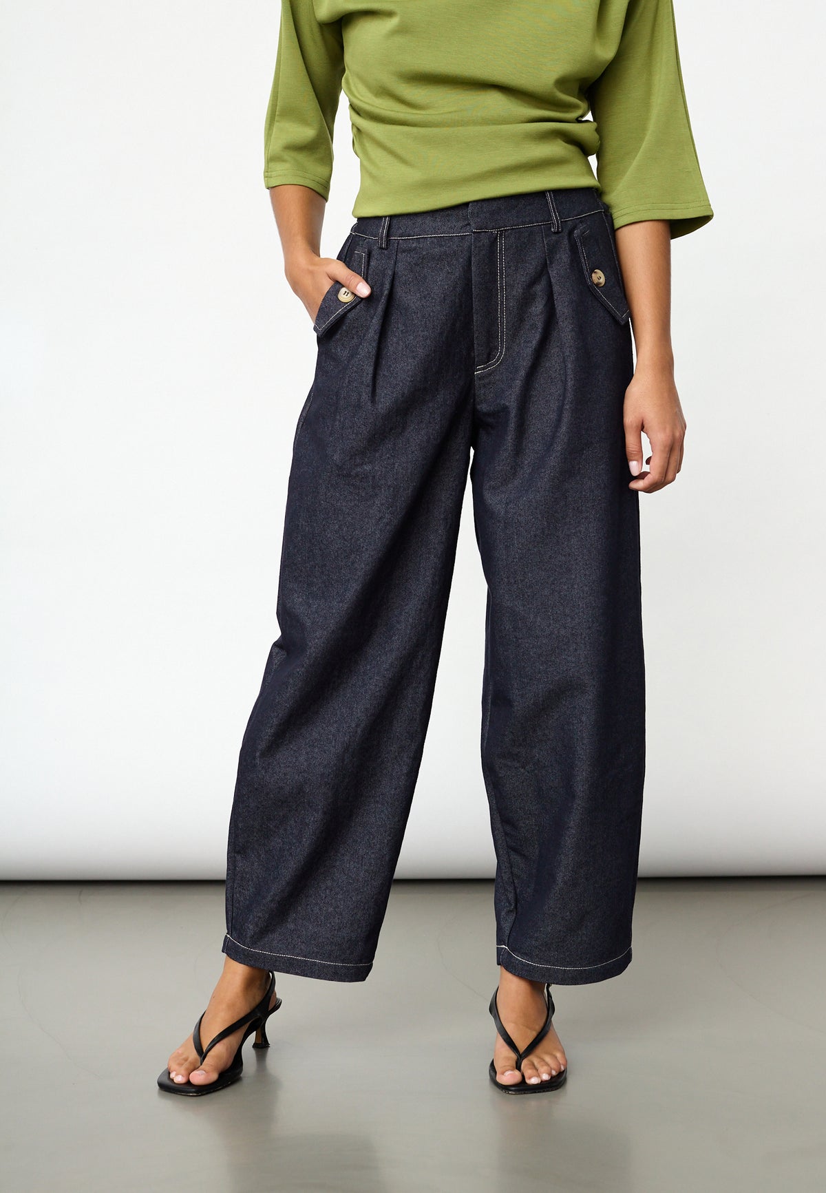 Edith Pant - Unwashed Denim