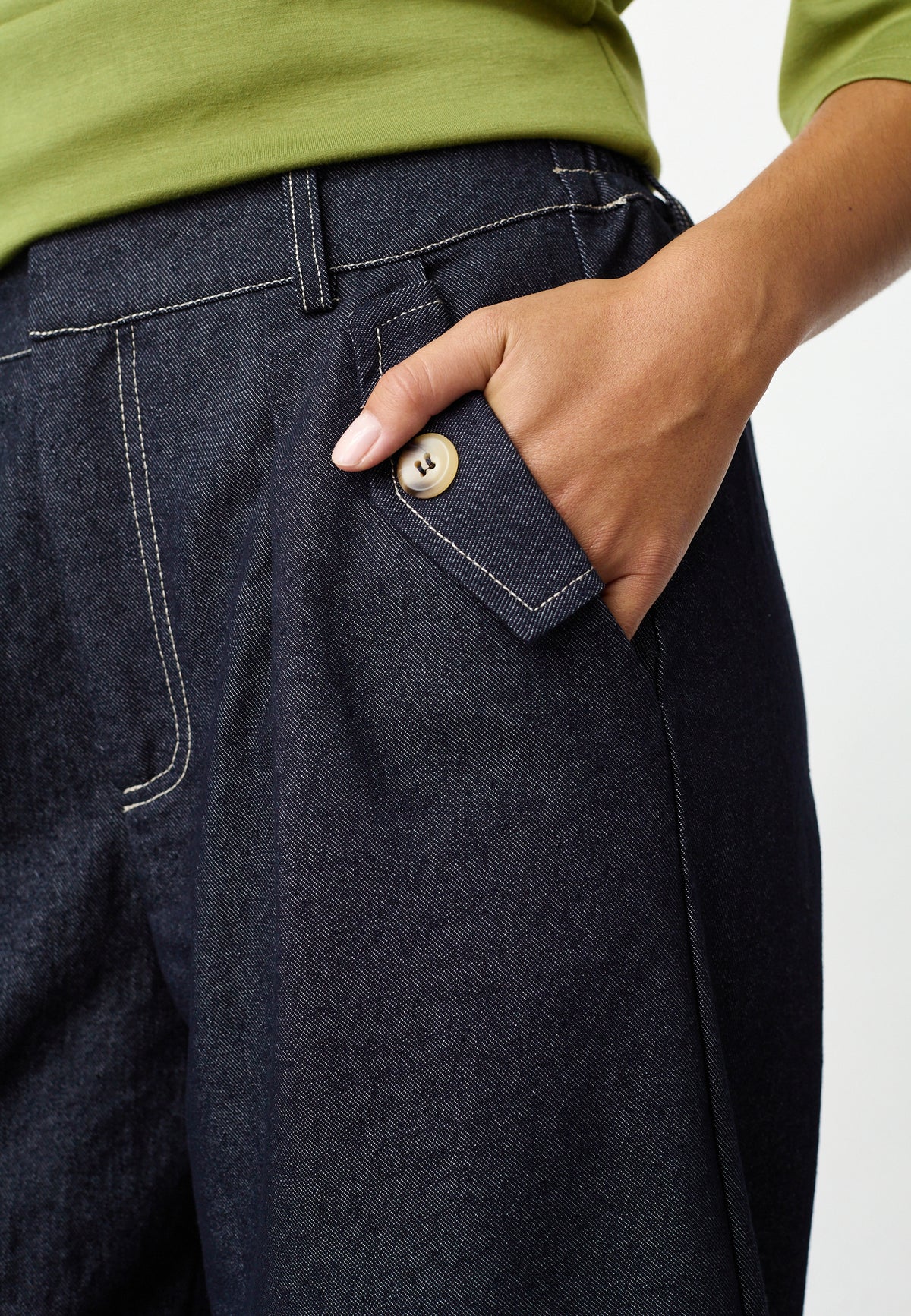 Edith Pant - Unwashed Denim