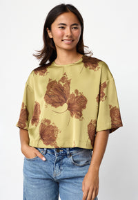 Vanessa Top - Green/Flower