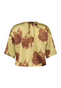 Vanessa Top - Green/Flower