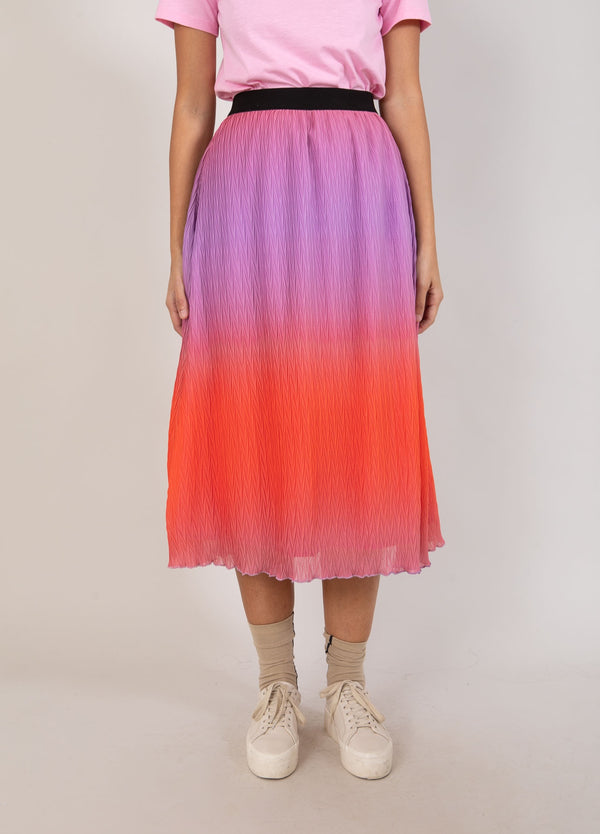 Coster Plissé Skirt Dip Dye