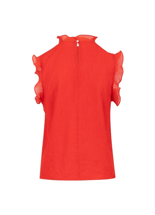 Top With Ruffels - Red