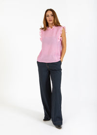 Top With Ruffels - Pink